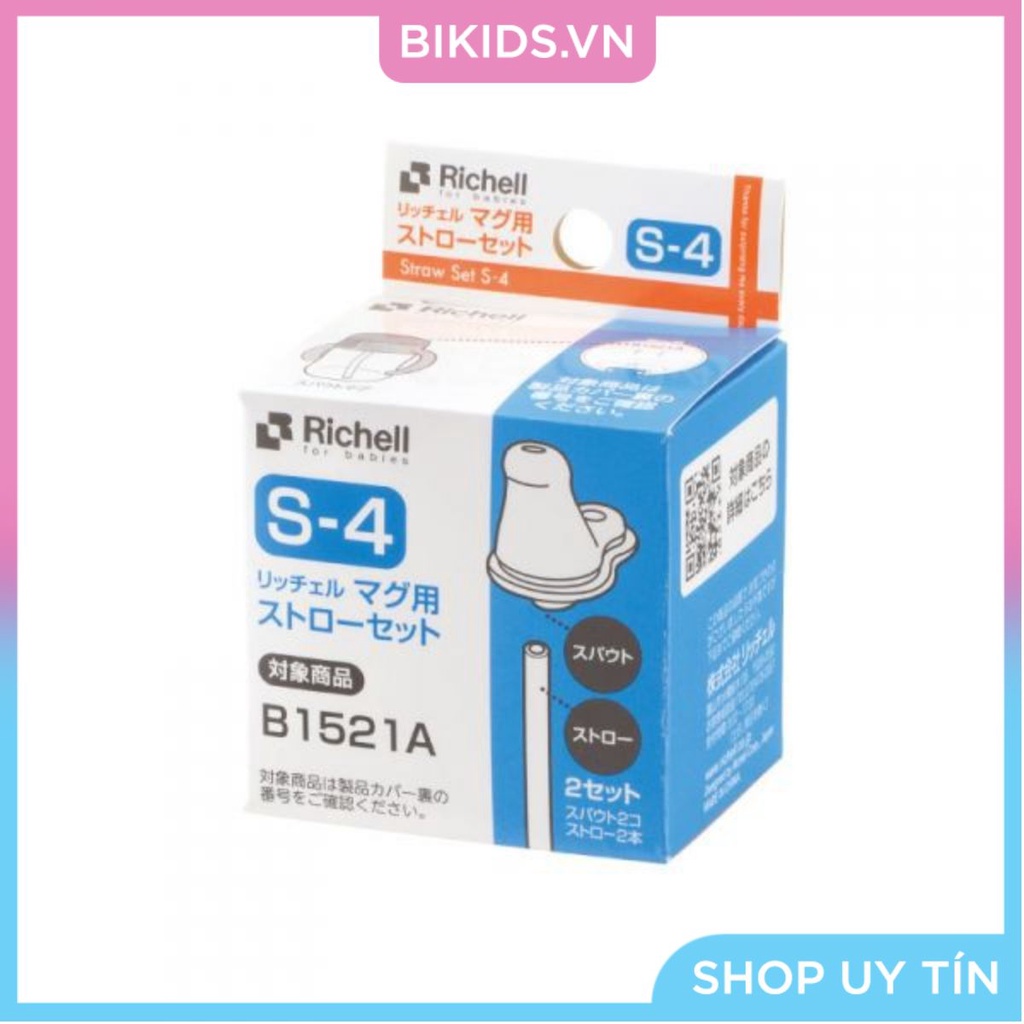 Bộ 2 đầu mút cho cốc tập uống 2in1 T.L.I Richell RC93797