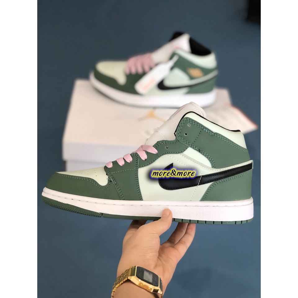 [More&amp;More] Giày Sneaker JD 1 Mid &quot;Dutch Green&quot; x OG bản cao cấp MSN2267