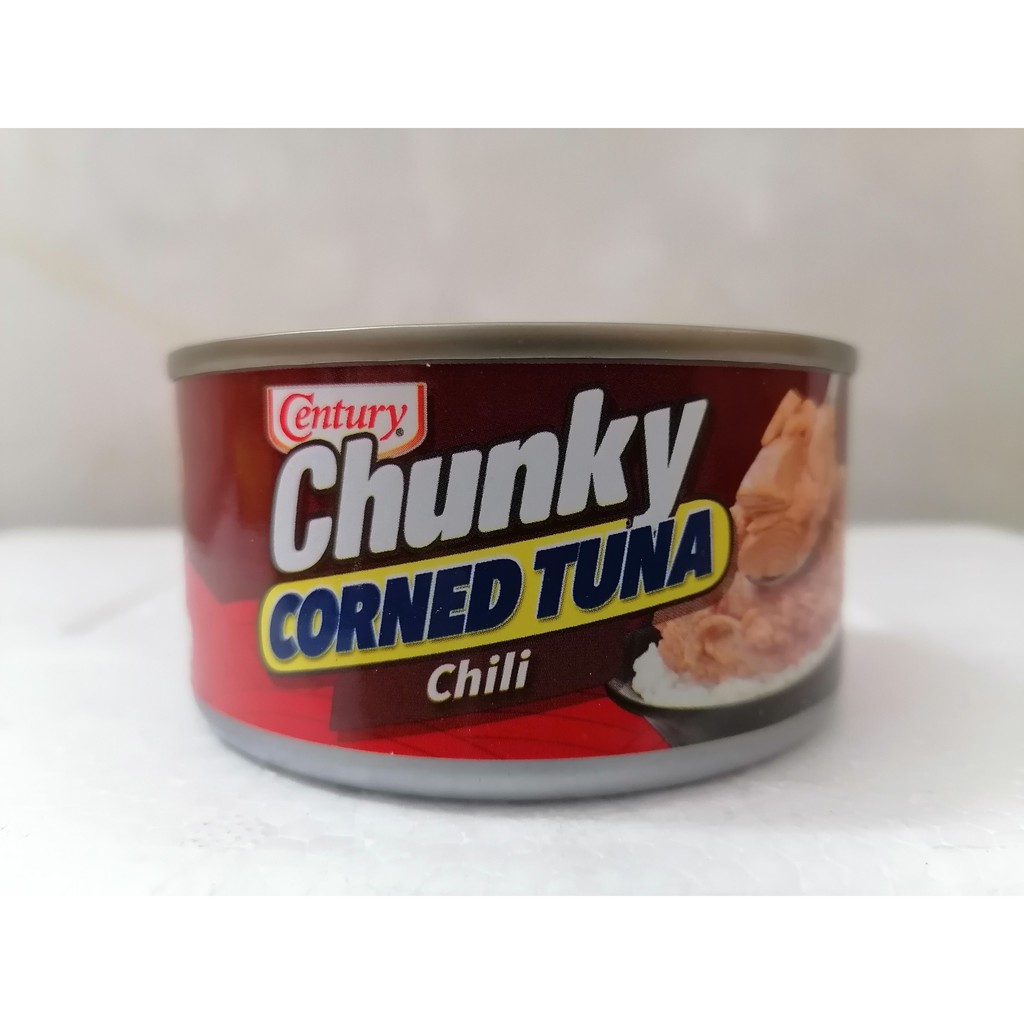 [180g - Chunky] Cá ngừ khúc xốt gia vị cay [Philippines] CENTURY Corned Tuna Chili (halal) (vvk-hk)