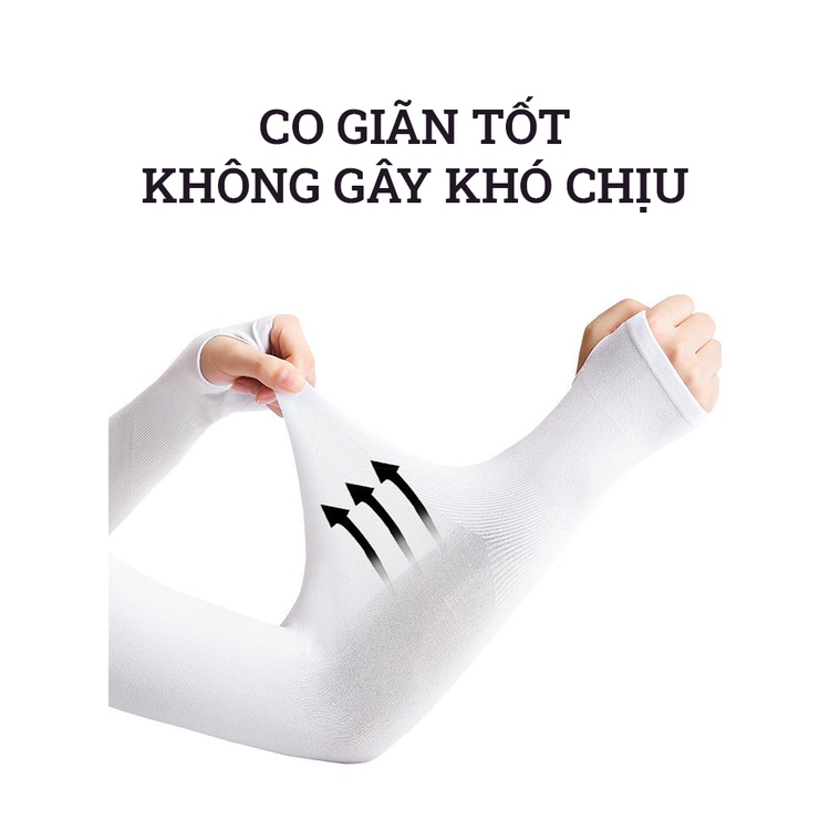 Găng Tay Chống Nắng Xỏ Ngón Vnicestore Đen | Chống Tia Uv 95% Cho Nam Và Nữ, Vải Dày Dăn, Co Dãn