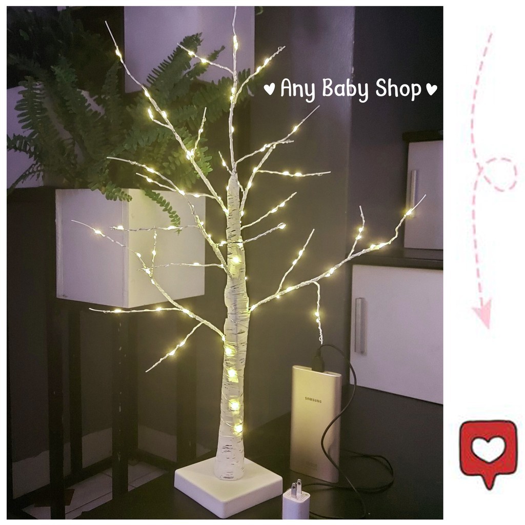 Đèn led hình cây Bạch Dương decor phòng,quán Coffee,trang trí Noel siêu lung linh với 4 dạng kích thước❣❣
