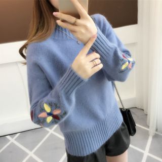 Combo Áo len dệt kim thêu hoa nữ