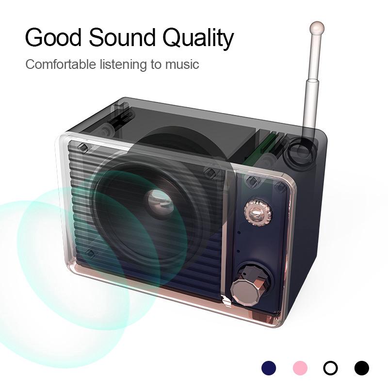 Loa Bluetooth không dây mini phong cách retro