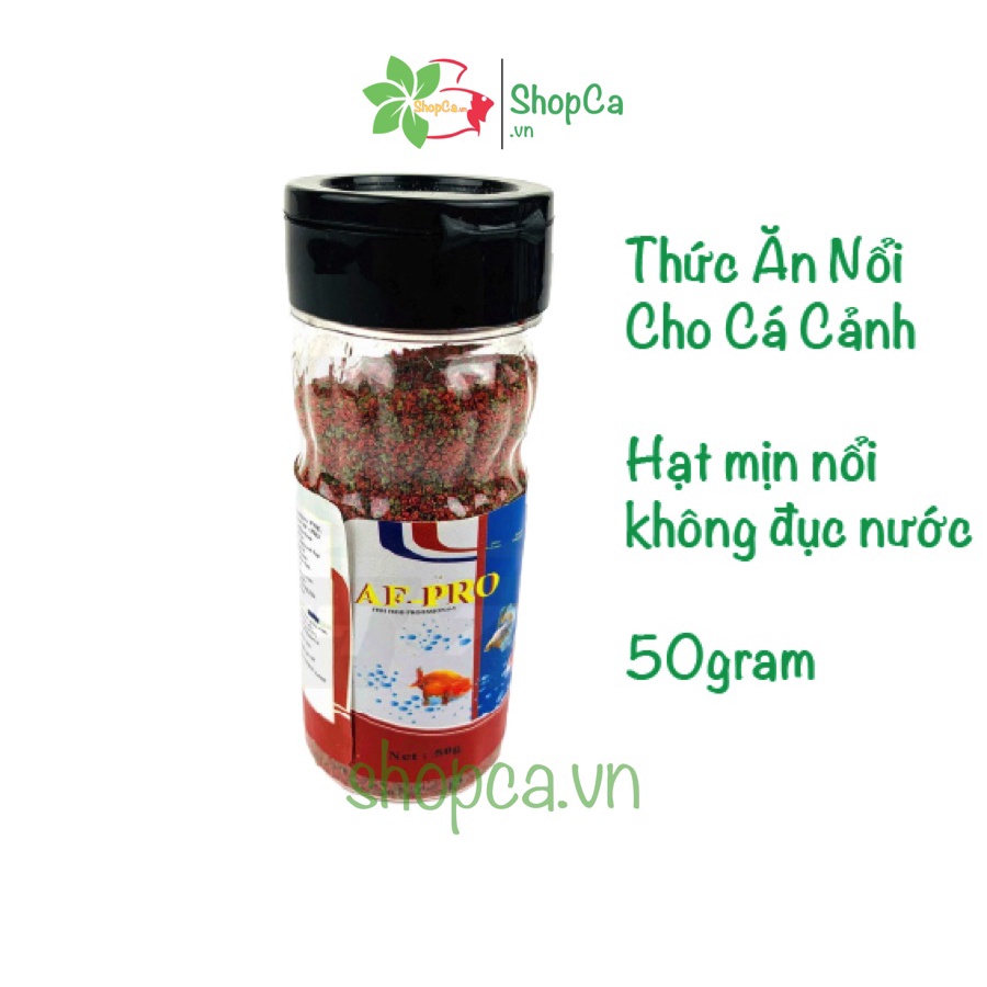 Thức ăn cá AF-PRO Loại tốt cho cá - Thức ăn hạt mịn nổi cho cá cảnh 50G - Good quality aquarium fish food