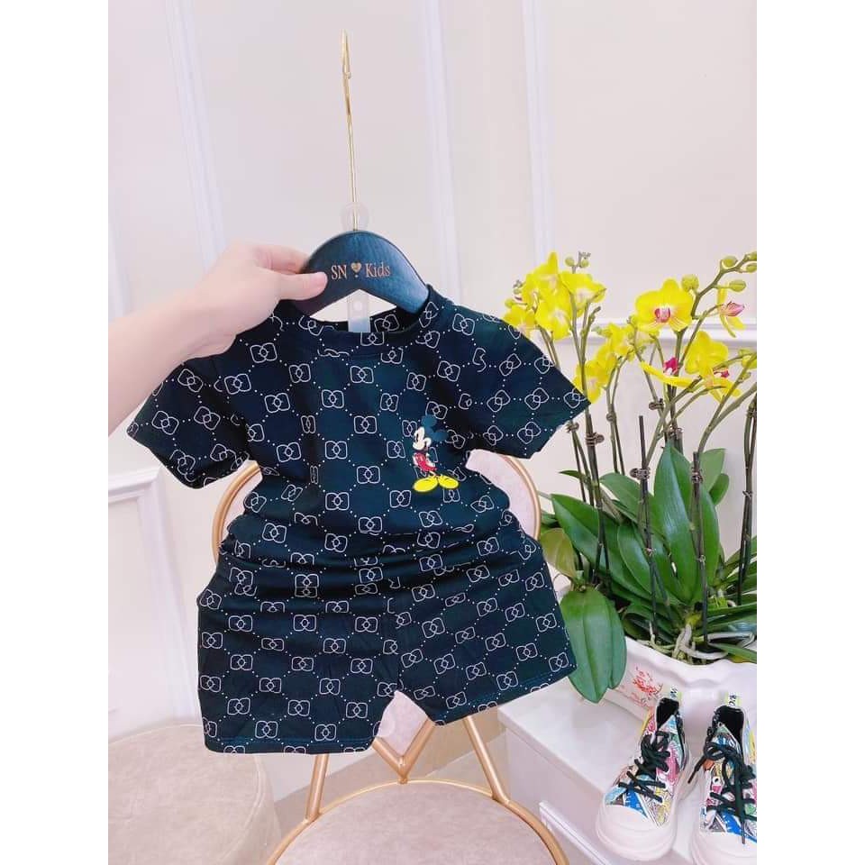 bộ mickey chất cotton mềm mại cho bé trai và gái