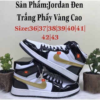 Giày jd đen vàng cao cổ sz 36-43