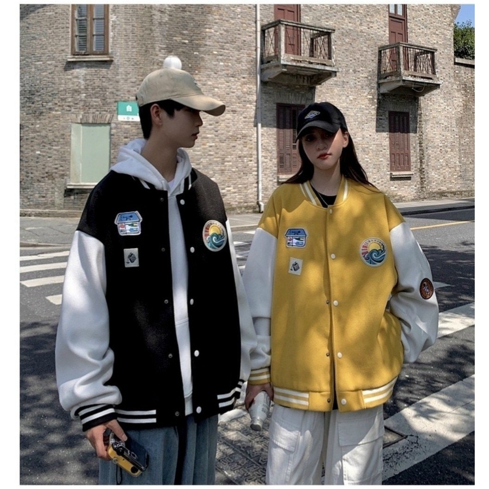 Áo Khoác Nỉ Nam Nữ  Form Rộng Logo Vải Dày Mịn Thoáng Mát Thiết Kế Thời Trang Kiểu Dáng Năng Động