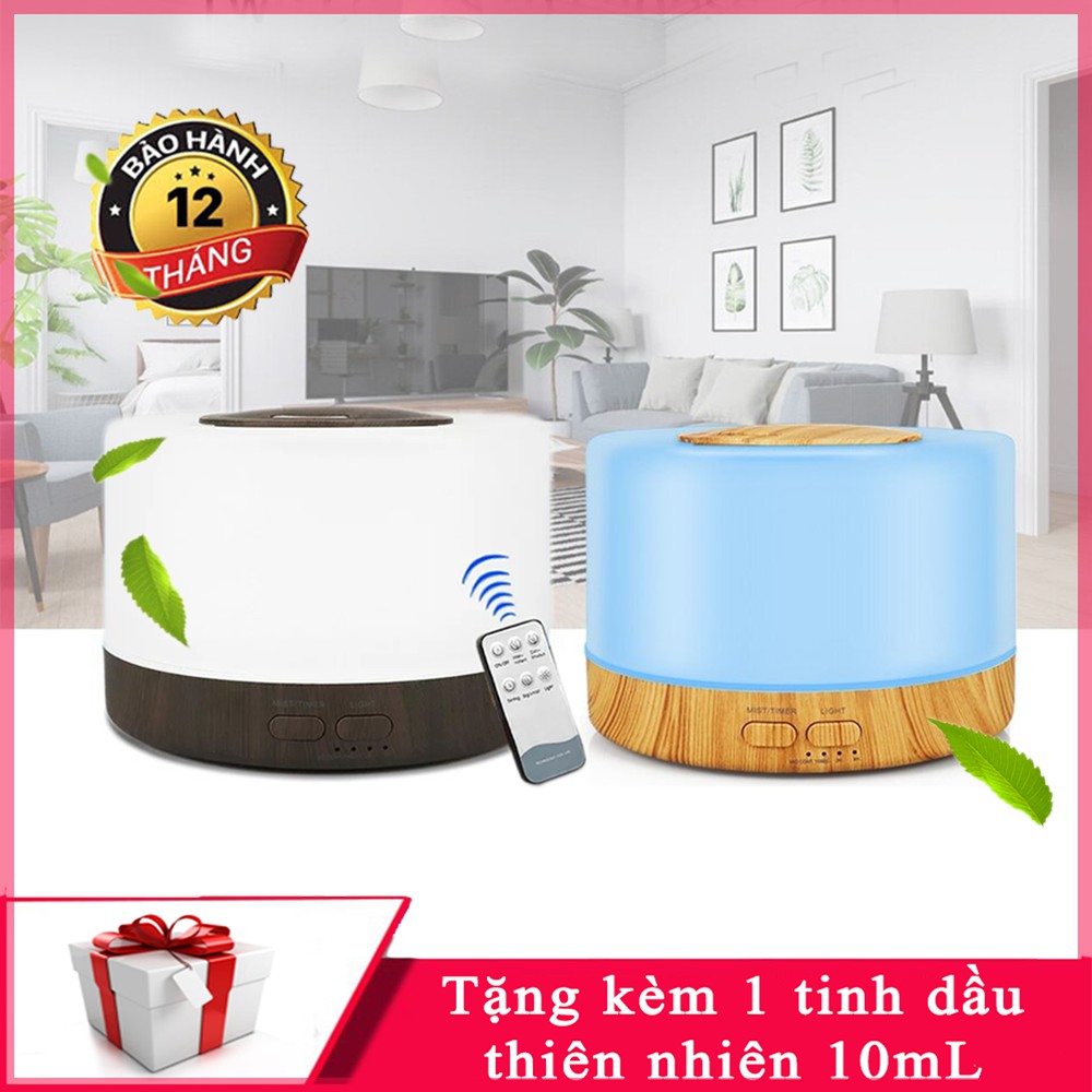 Máy phun sương khuếch tán tinh dầu tặng kèm tinh dầu i2