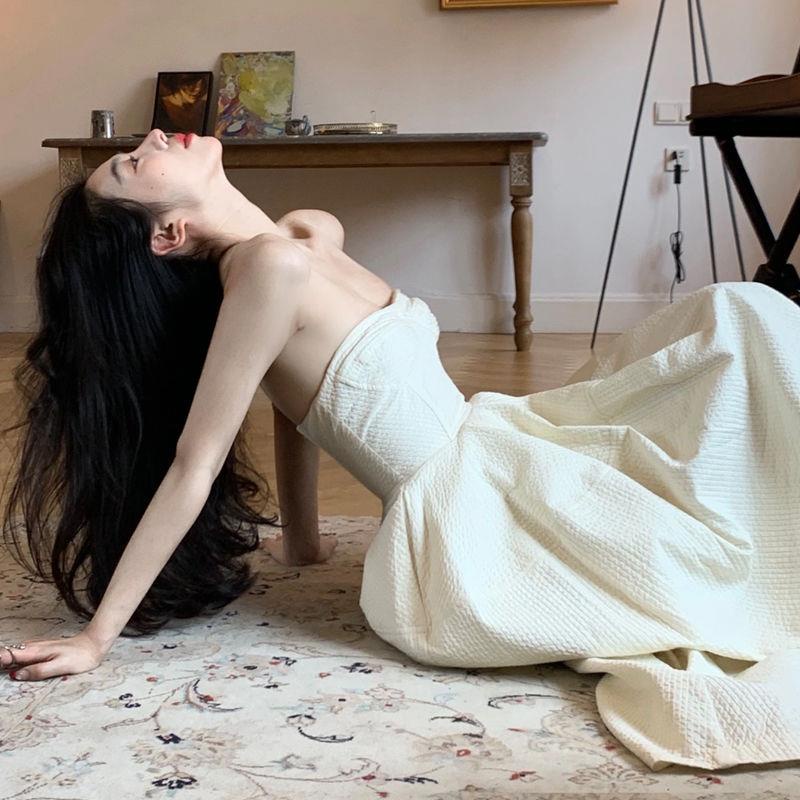 Đầm Trễ Vai Thời Trang Pháp Sang Trọng