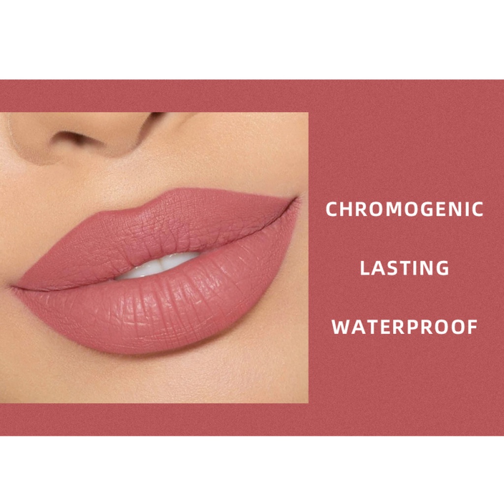 [Hàng mới về] Son kem lì mịn mượt như nhung kháng nước và không bết dính DragonRanee 12 màu tùy chọn