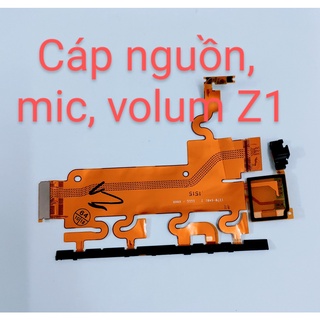 Cáp nguồn, míc, volume Sony Z1