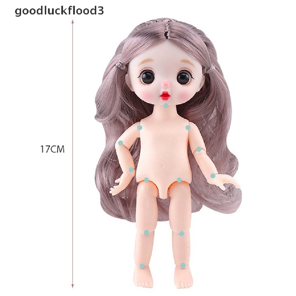 Búp Bê Mắt 3D Mini 16cm 13Cm Có Khớp Cử Động DIY