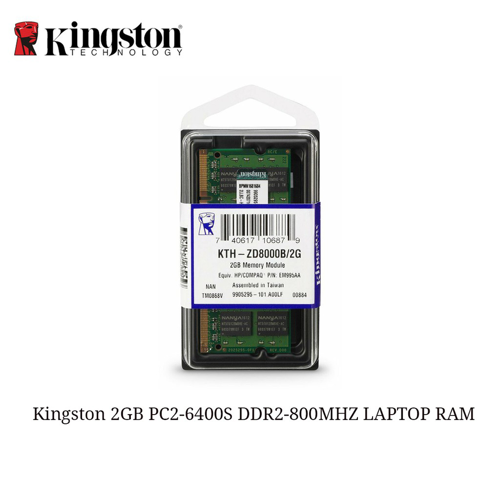 KINGSTON Ram Máy Tính 2gb / 4gb / 8gb Ddr2 667mhz 800mhz Ddr3 1333mhz 1600mhz