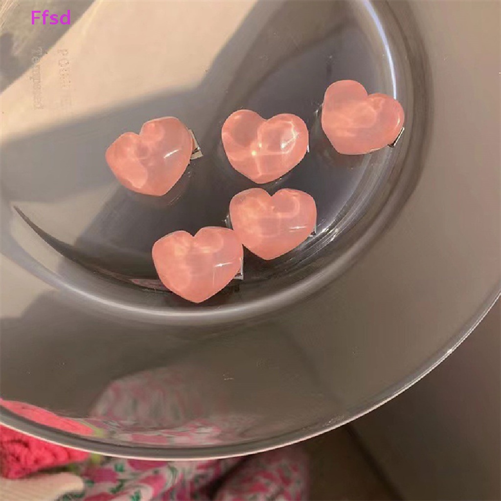 Kẹp Tóc Nơ Hoa Hồng Đào Ngọt Ngào Dễ Thương Cho Bé Gái