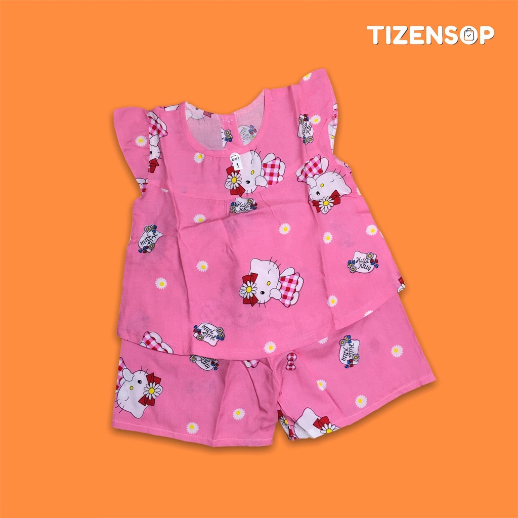 Đồ tone bé gái bộ lanh mặc mát quần đùi cánh tiên