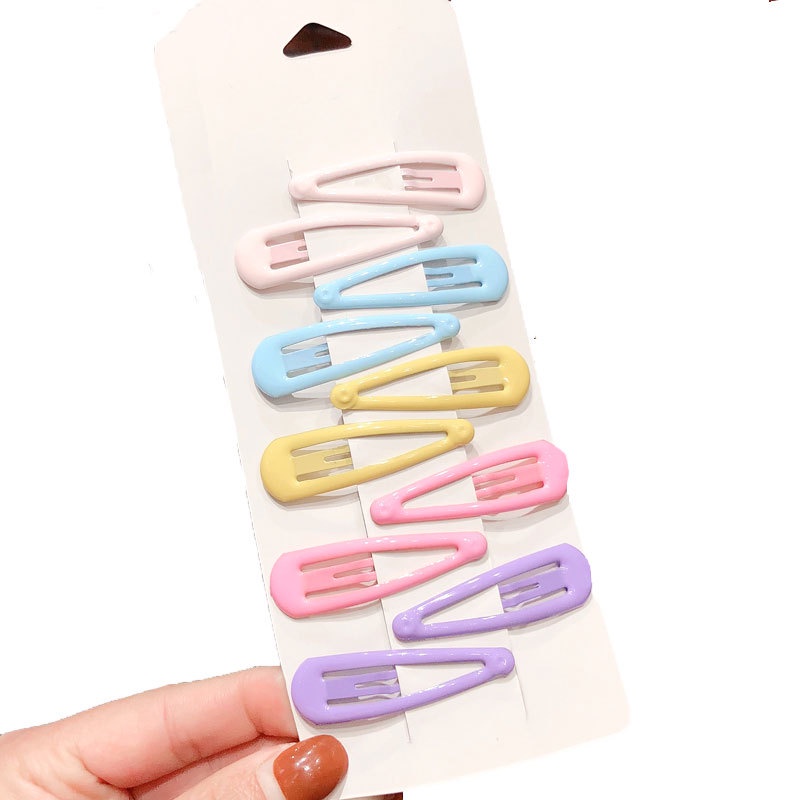Set 10 Kẹp Tóc Màu Sắc Ngọt Ngào Dễ Thương Cho Bé Gái