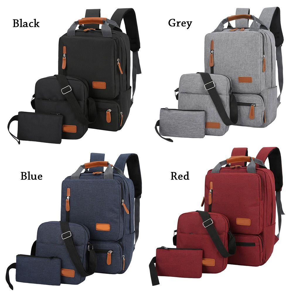 Set 3 Ba Lô Túi Ví Đa Năng Sức Chứa Lớn Cho Nam Và Nữ