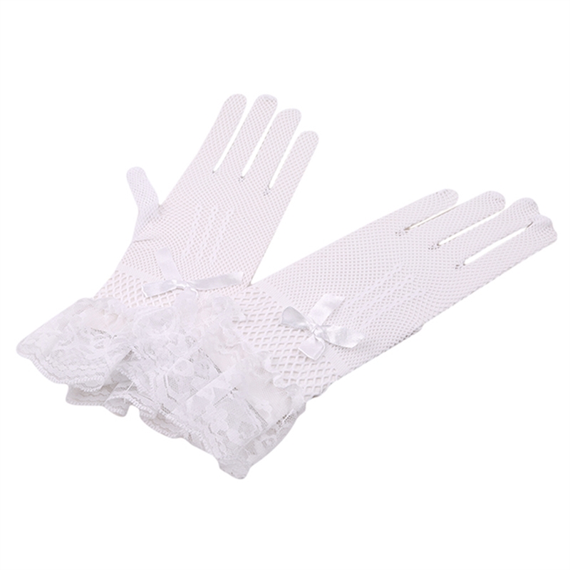 Găng Tay Lưới Ngắn Cho Cô Dâu