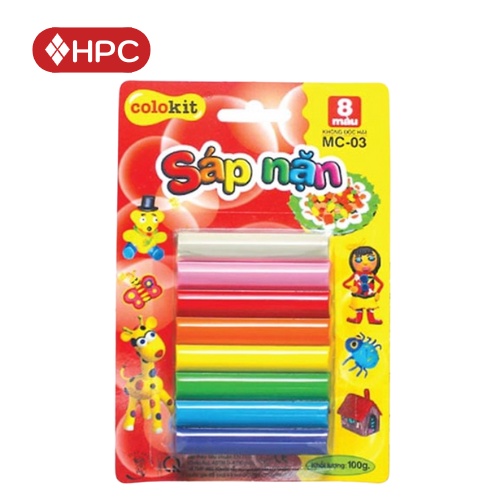 Sáp Nặn Thiên Long hộp 8/12 Màu, Đất Nặn Thủ Công Cho Bé Thỏa Sức Vui Chơi Sáng Tạo - HOÀNG PHÁT STORE