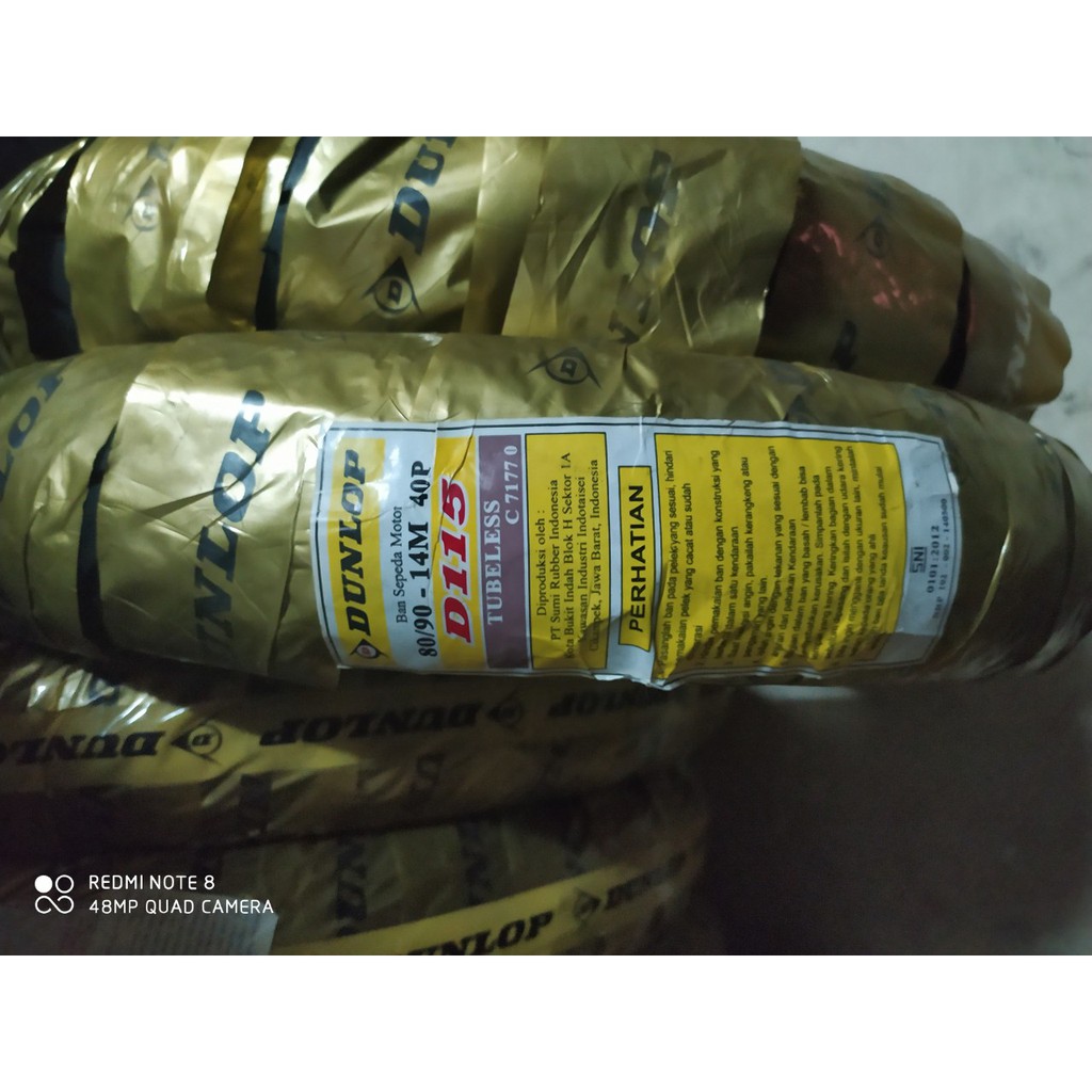 vỏ lốp Dunlop 80/90 - 14 D115