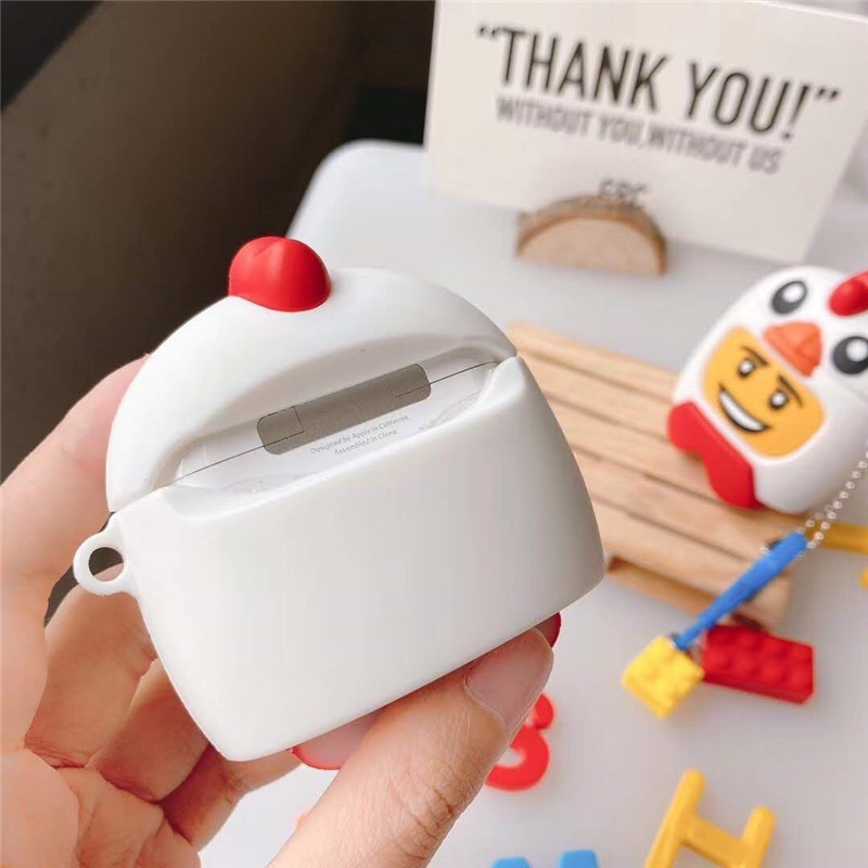 Hoạt Hình Vỏ Bảo Vệ Hộp Sạc Tai Nghe Airpods 1 / 2 / Pro Hình Lego Pikachu Xinh Xắn Ốp