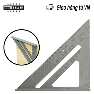 Thước đo góc vuông 90 độ hình tam giác bằng hợp kim nhôm đa năng tiện lợi