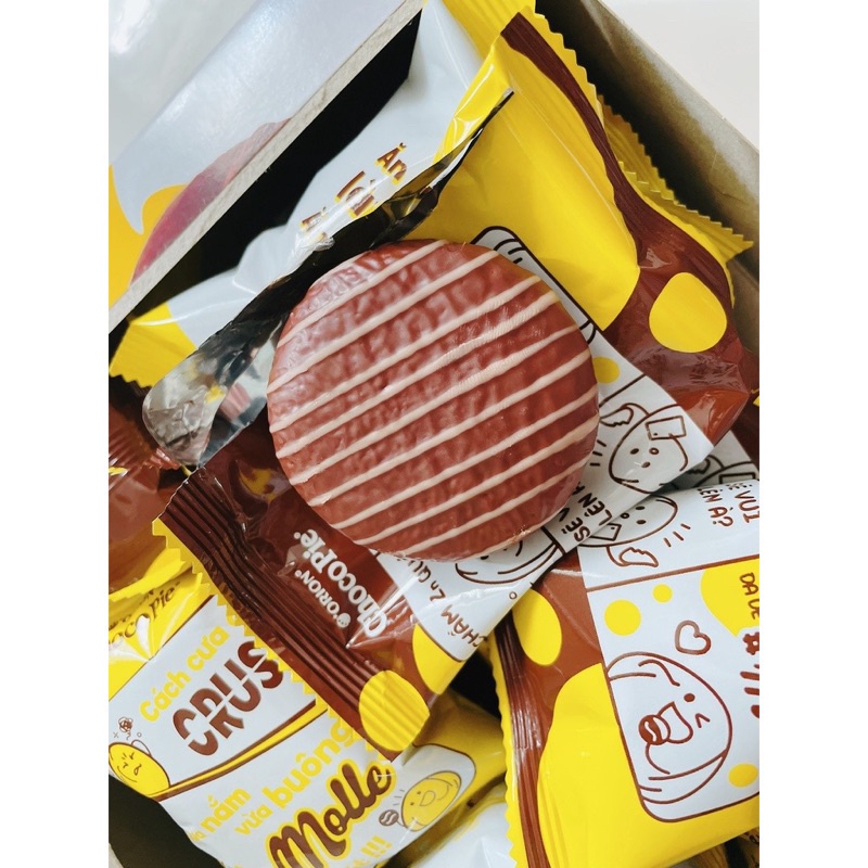 Bánh chocopie orion, chocopie molle kem mềm vị hạnh nhân 276g