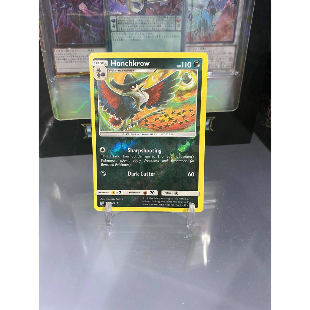 [ Dưa Hấu Yugioh ] Lá bài thẻ bài Pokemon Honchkrow