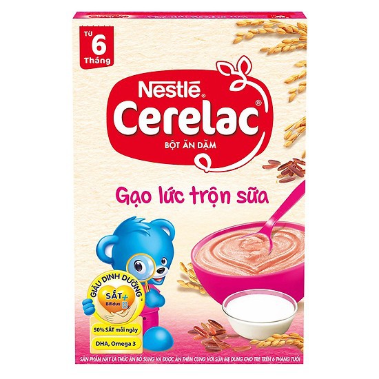 Bột ăn Nestle Cerelac vị ngọt đủ vị hộp 200gr