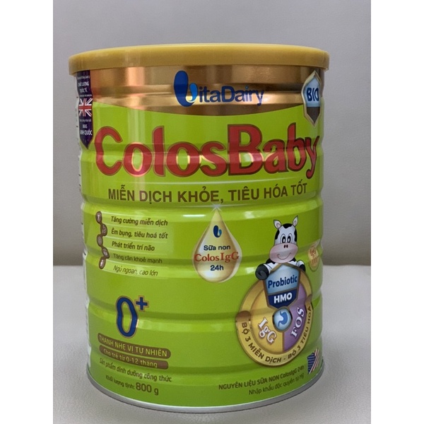 Combo 2lon colosbaby Bio gold 0+ 800g