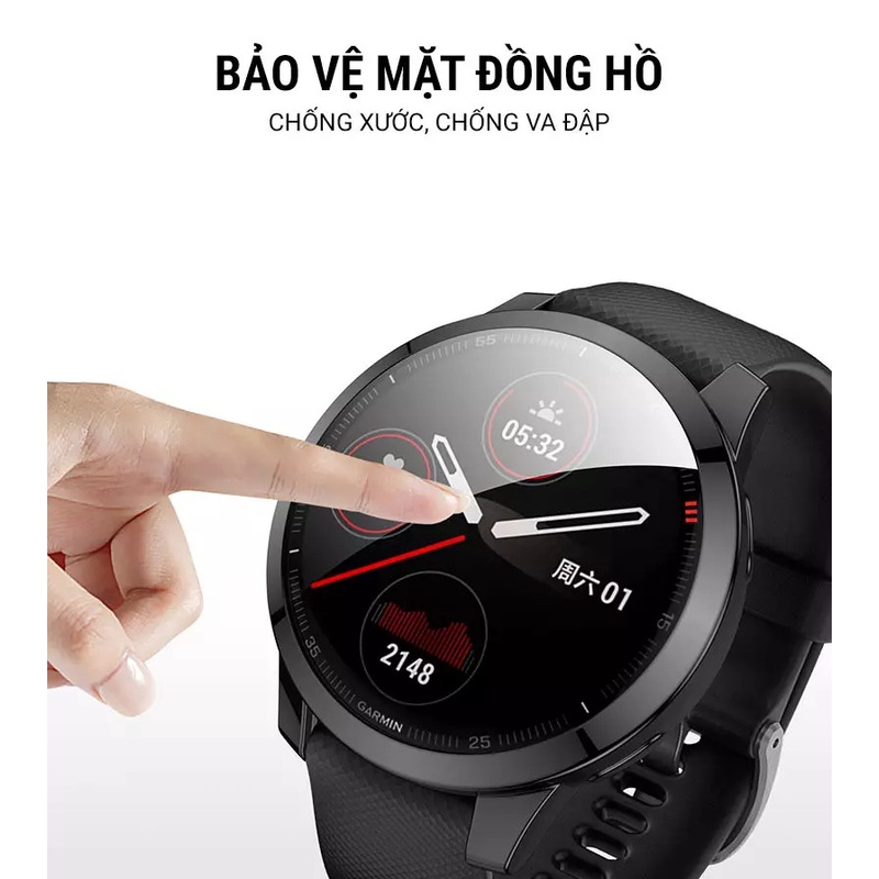 Case đồng hồ TPU tích hợp mặt bảo vệ cho Garmin Vivoactive 4