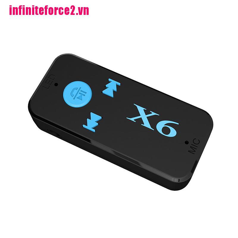 Bộ Thu Tín Hiệu Bluetooth Không Dây X6 Đầu Cắm 3.5mm Cho Xe Hơi