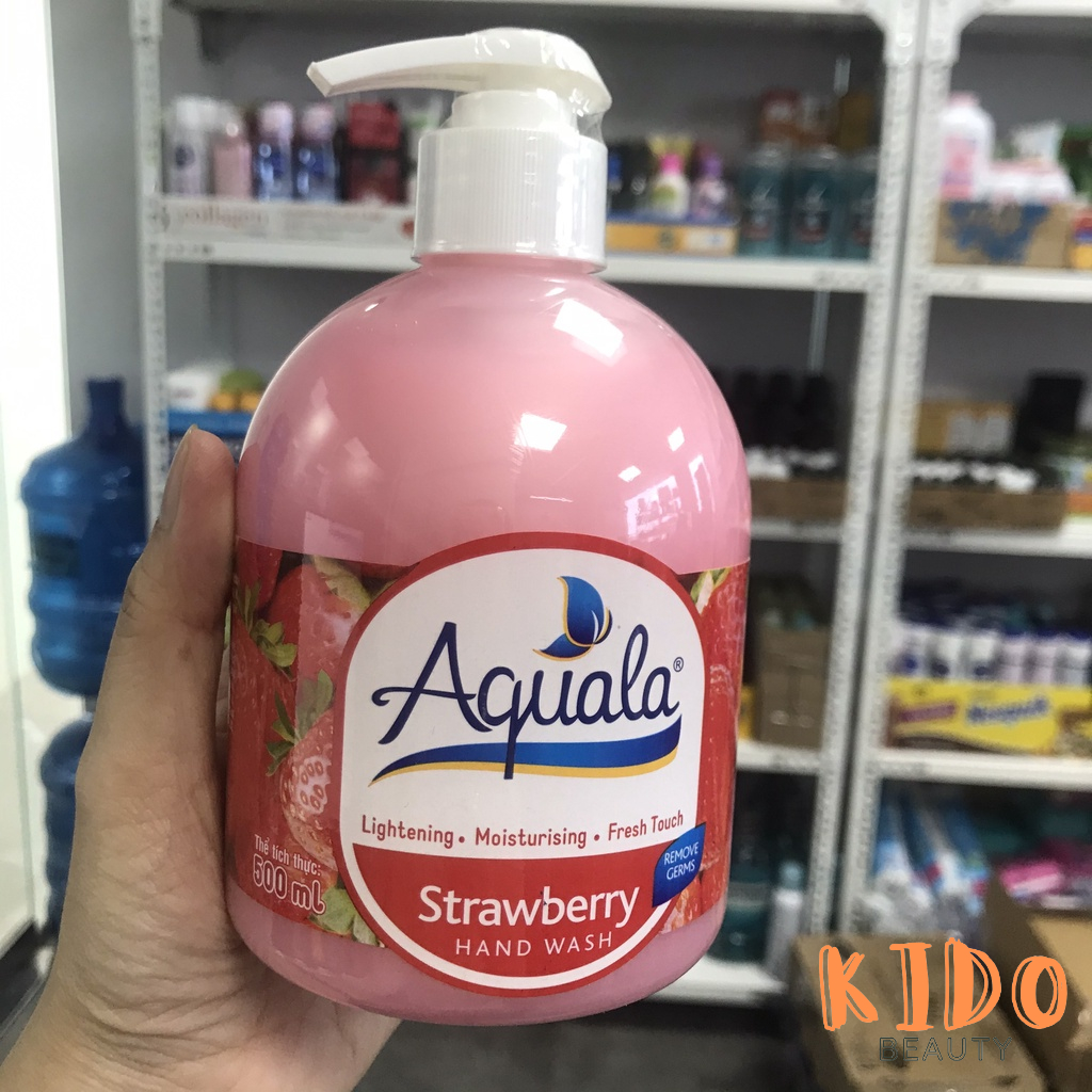 Nước rửa tay AQUALA Hand Wash | Xà bông rửa tay diệ﻿t khu﻿ẩn | Sữa rửa tay  500ml