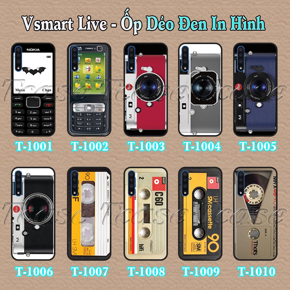 [Mã ELORDER5 giảm 10K đơn 20K] Ốp lưng Vsmart Live dẻo đen in hình Công Nghệ Độc Lạ