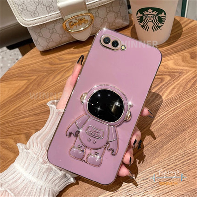 Ốp Lưng OPPO A3S A12E A5S A7 A12 A11K A31 A16 A54 A15 A15S A96 A76 Ốp Điện Thoại Họa Tiết Phi Hành Gia Cho YHY