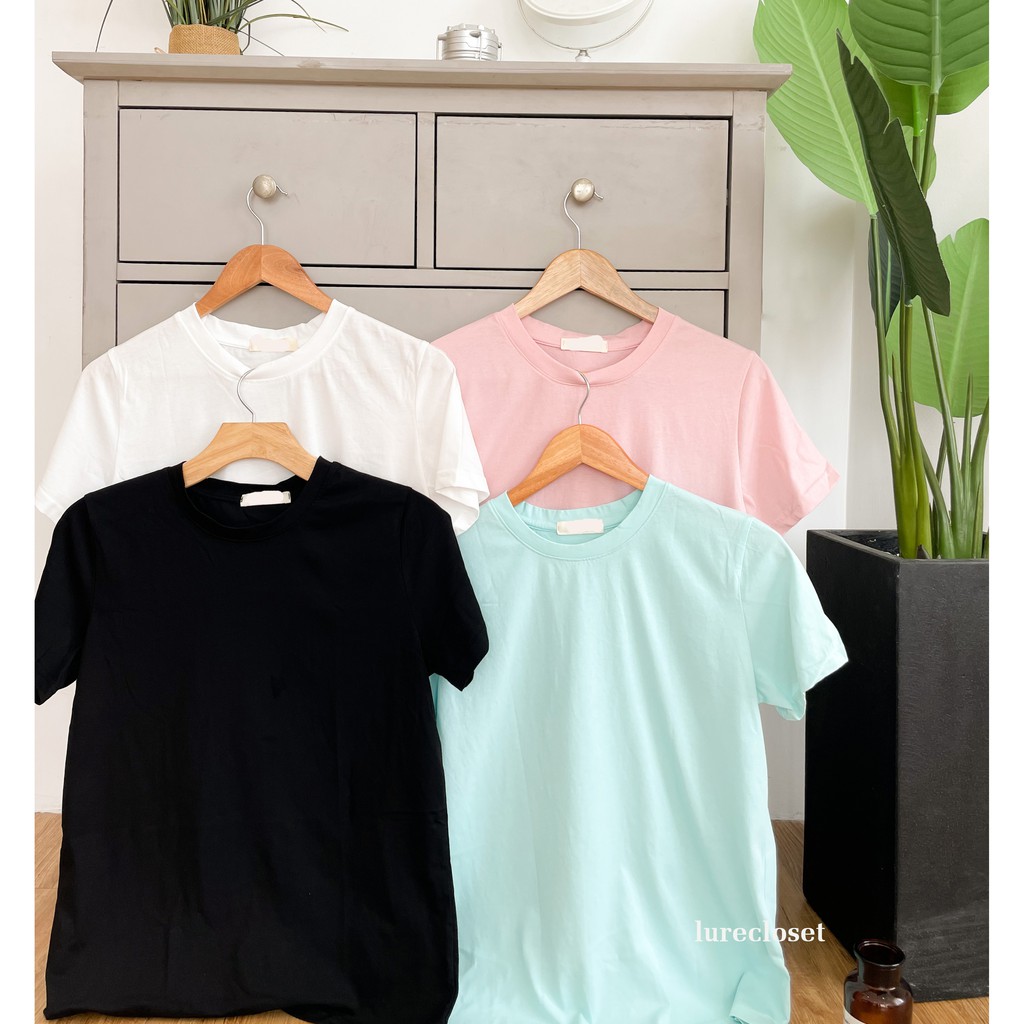 Áo phông nữ cổ tròn Basic Tee màu pastel _ NEW IN 2021_ T118