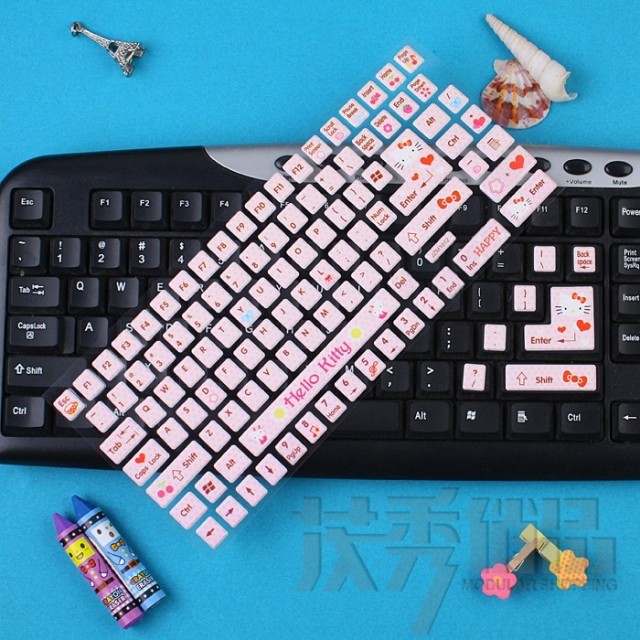 Decal dán bàn phím Laptop cực tốt nhiều màu cute
