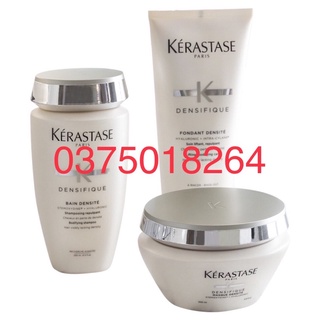 Bộ sản phẩm dầu gội, dầu xả, dầu hấp giúp chống rụng tóc, mọc tóc Kerastase Densifique