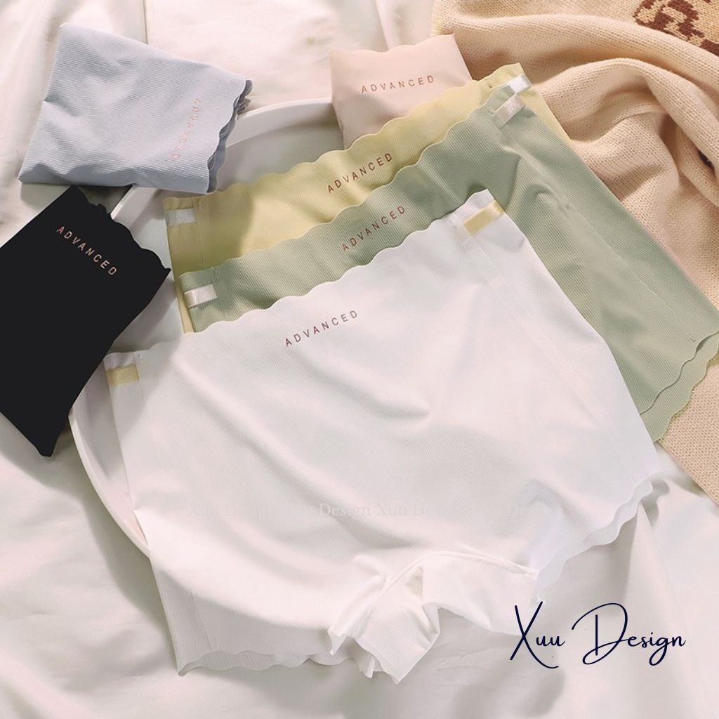 Quần mặc váy không đường may Wexuu Design vải cotton gân tăm co dãn không viền chống hằn - QV06