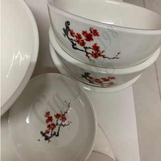 Bộ 11 món Bát đĩa gốm sứ Bát Tràng ( Giao Ngẫu Nhiên )