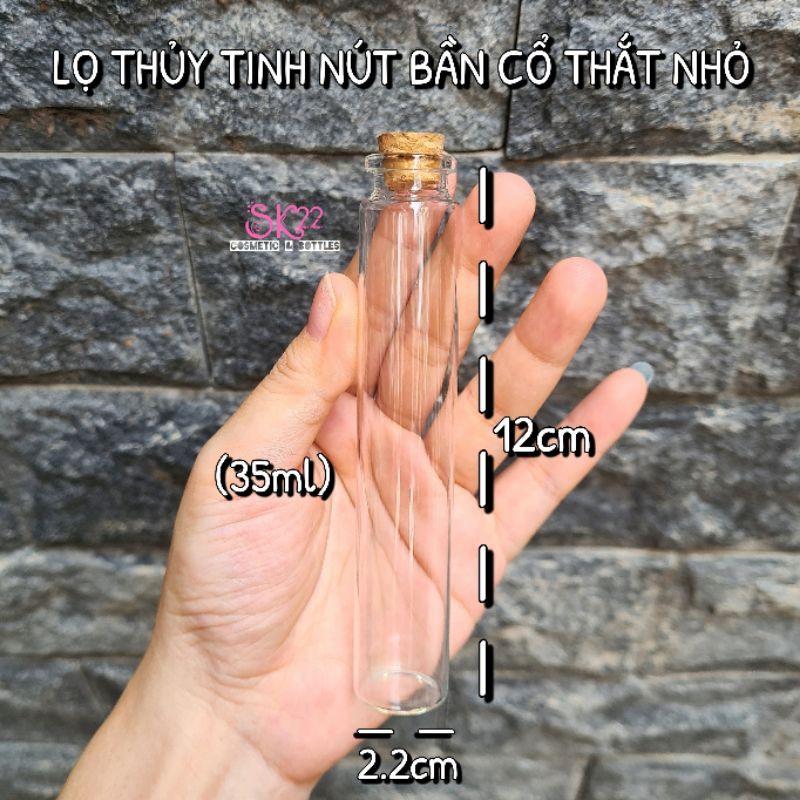 🔸️(Nhiều size)LỌ THỦY TINH NÚT BẦN CỔ THẮT NHỎ🔸️