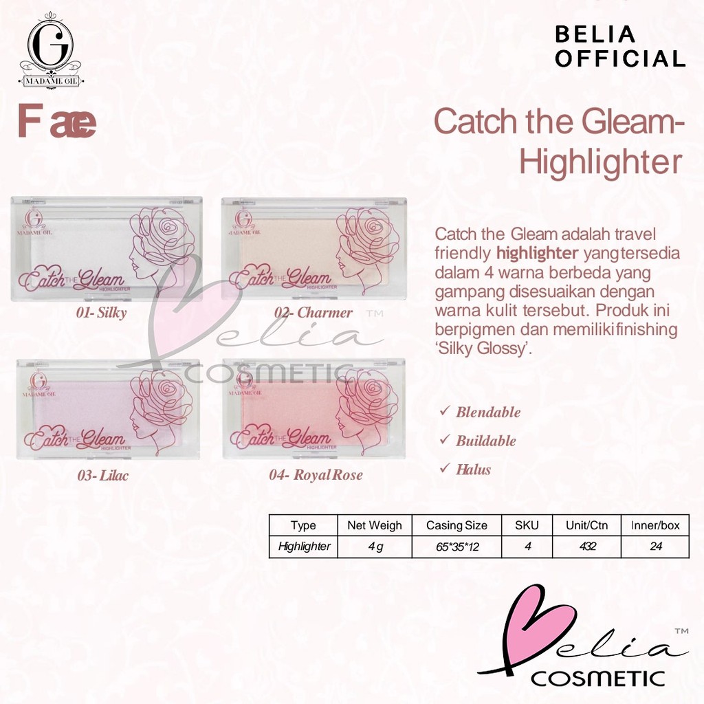 (hàng Mới Về) Phấn Bắt Sáng Tạo Khối Trang Điểm Nổi Bật Madame Gie Catch The Gleam | BigBuy360 - bigbuy360.vn