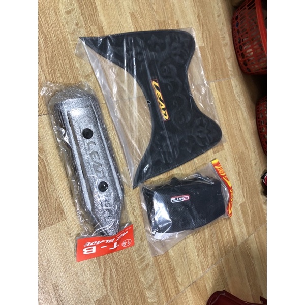 Giá trọn bộ 3 món ốp xe LEAD 2013->2015 bao gồm có Ốp pô +Sàn chân +Ốp bầu gió (pô e ) cao cấp giá rẻ mẫu mã đẹp