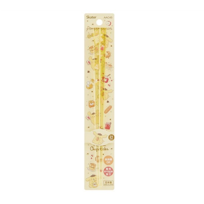 Đũa Nhựa Acrylic 21cm Hình Hello Kitty / My Melody / Pompompurin / Cinnamoroll Hạnh Phúc / AAC45