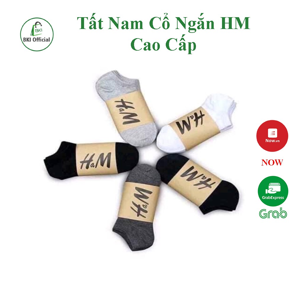 Tất nam cổ ngắn HM cao cấp chống hôi chân