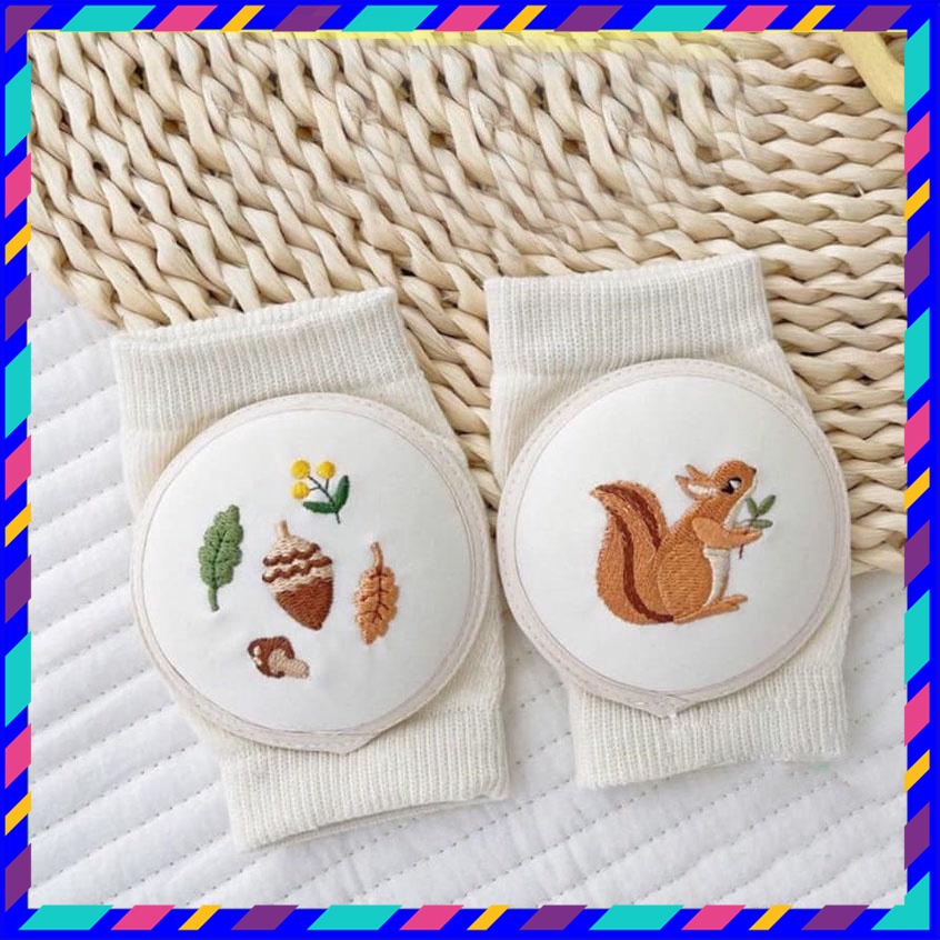 Bọc Bảo Vệ Đầu Gối Cho Bé Phong Cách Hàn Xẻng Cao Cấp An Toàn Cho Bé Tập Bò