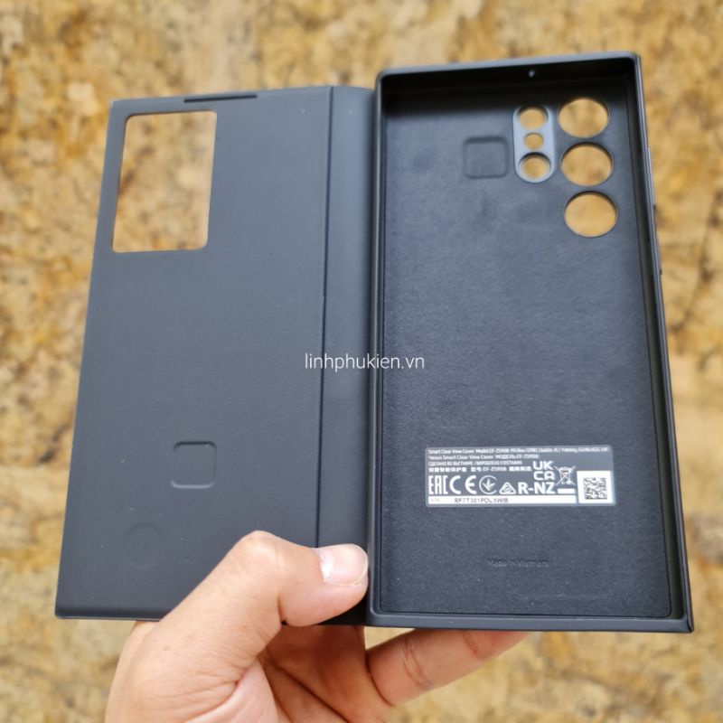 Bao da Samsung Galaxy S22 / S22 Plus / S22 Ultra Smart Clear View Cover - Hàng chính hãng