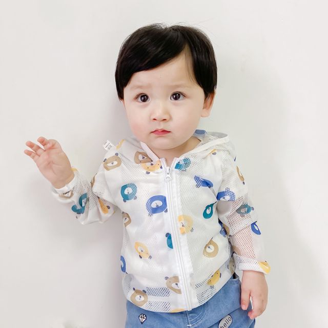 Áo chống nắng cho bé, áo cotton giấy cao cấp