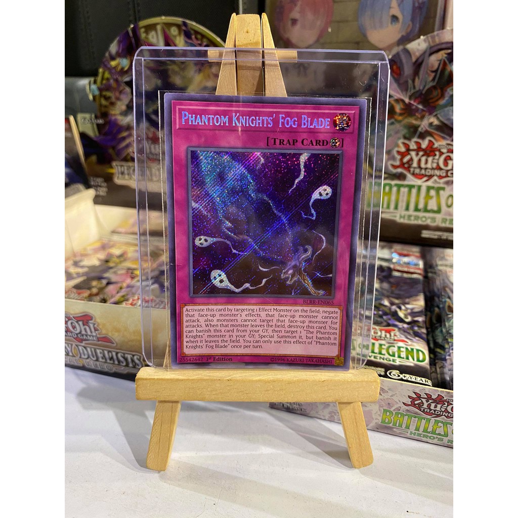 [ Dưa Hấu Yugioh ] Lá bài thẻ bài Yugioh Phantom Knights Fog Blade - Secret Rare - Tặng bọc bài nhựa bảo quản