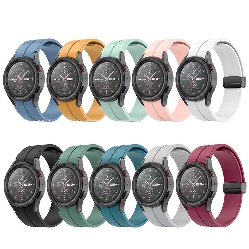 Dây Đeo Thể Thao Bằng Silicone Cho Đồng Hồ Thông Minh Samsung Galaxy Watch 5 Pro 45mm / Watch 4 44mm 40mm / Classic 46mm